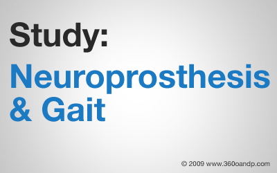 Study: Neuroprosthesis & Gait